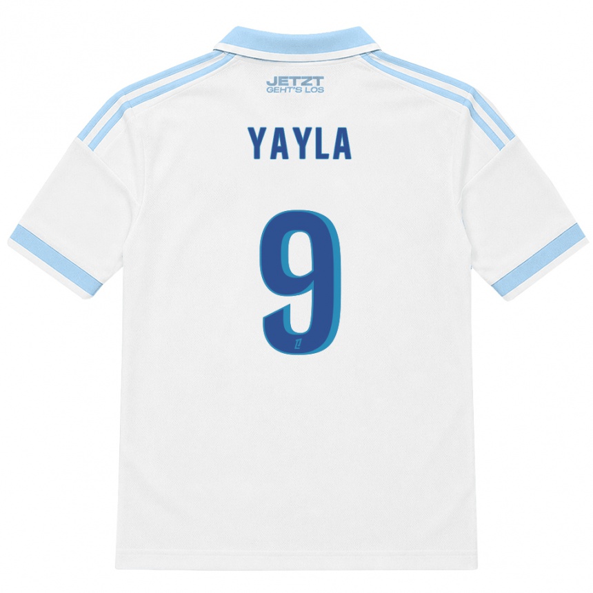 ילדים כדורגל Ahmet Yayla #9 כחול שמיים בהיר לבן אדום הרחק ג'רזי 2026/27