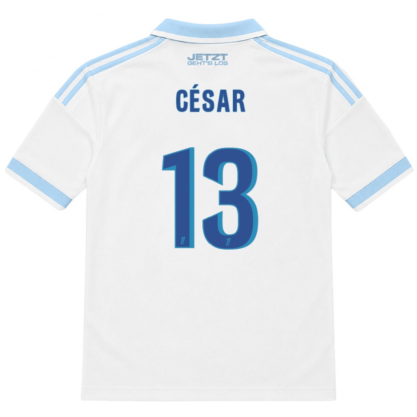 ילדים כדורגל Julbert César #13 כחול שמיים בהיר לבן אדום הרחק ג'רזי 2026/27