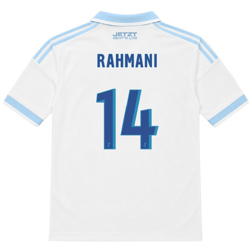 ילדים כדורגל Nessim Rahmani #14 כחול שמיים בהיר לבן אדום הרחק ג'רזי 2026/27