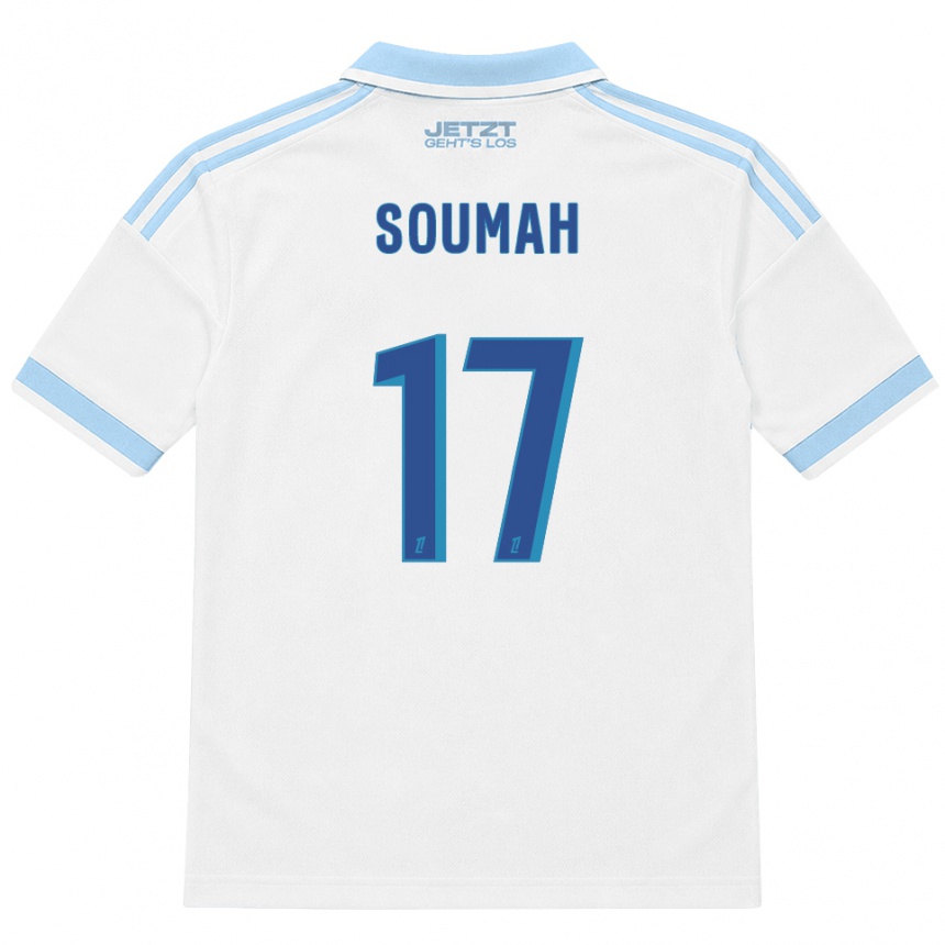 ילדים כדורגל Malick Soumah #17 כחול שמיים בהיר לבן אדום הרחק ג'רזי 2026/27