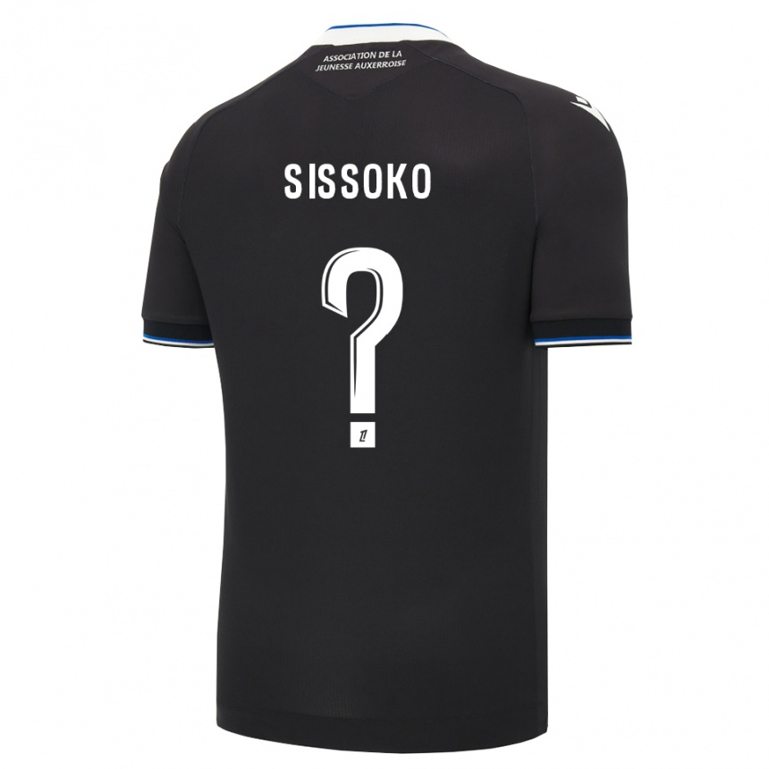 ילדים כדורגל Orokia Sissoko #0 שחור כחול לבן הרחק ג'רזי 2026/27