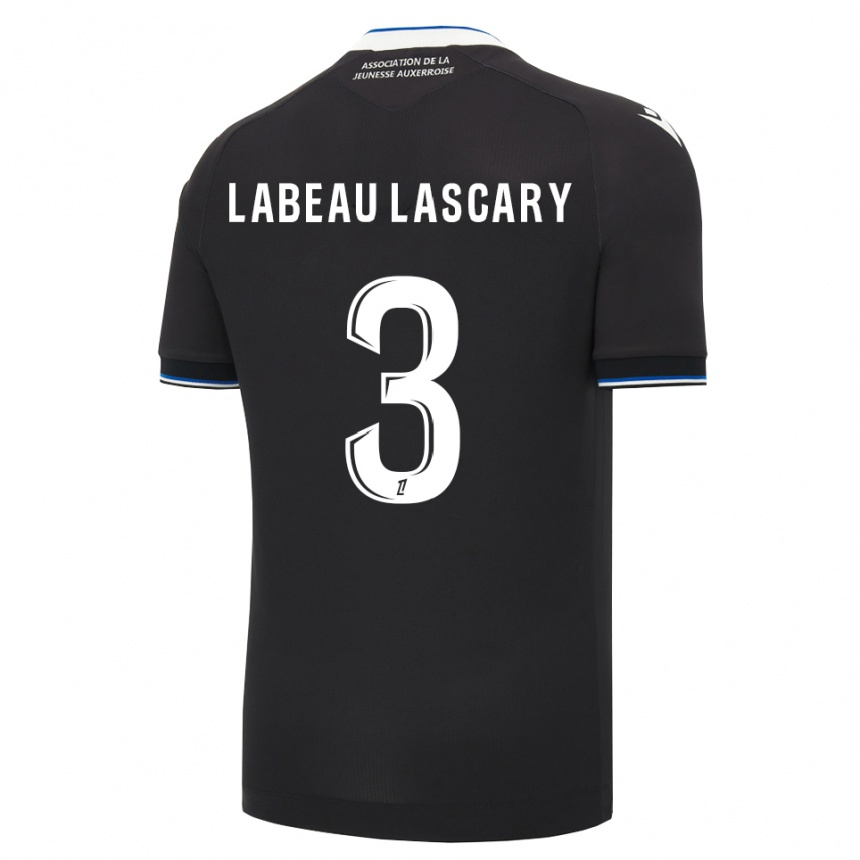 ילדים כדורגל Rémy Labeau Lascary #3 שחור כחול לבן הרחק ג'רזי 2026/27