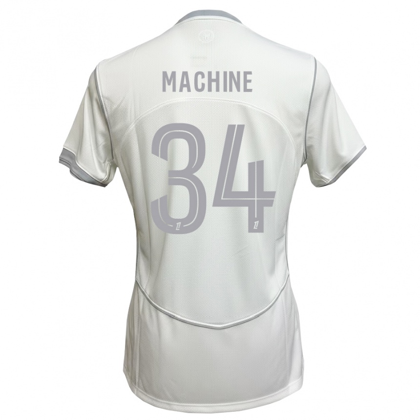 ילדים כדורגל Lanroy Machine #34 לבן אפור הרחק ג'רזי 2026/27