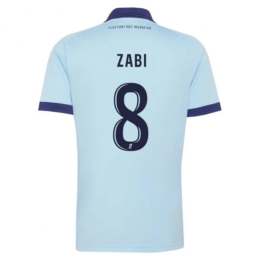 ילדים כדורגל Zabi #8 כחול תירס שחור הרחק ג'רזי 2026/27