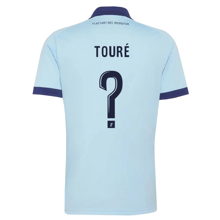 ילדים כדורגל Kaïs Touré #0 כחול תירס שחור הרחק ג'רזי 2026/27