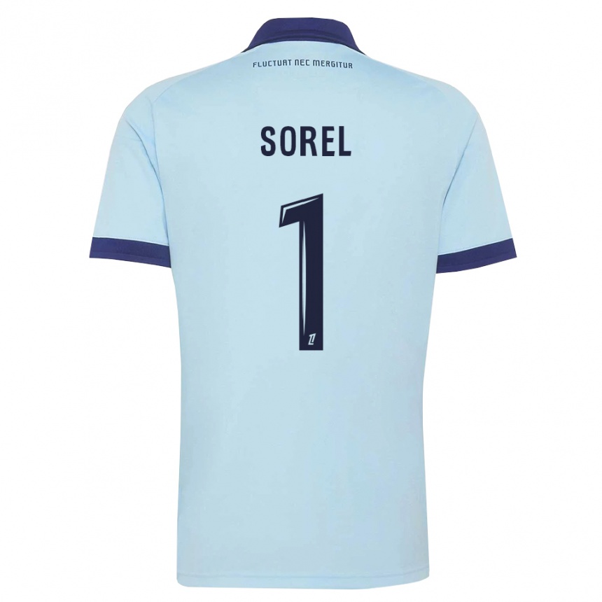 ילדים כדורגל Sacha Sorel #1 כחול תירס שחור הרחק ג'רזי 2026/27