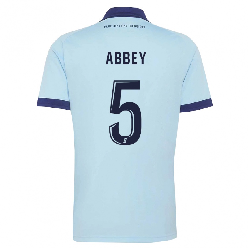 ילדים כדורגל Emmanuel Abbey #5 כחול תירס שחור הרחק ג'רזי 2026/27