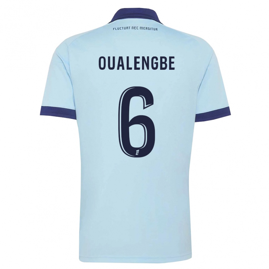 ילדים כדורגל Gabriel Oualengbe #6 כחול תירס שחור הרחק ג'רזי 2026/27