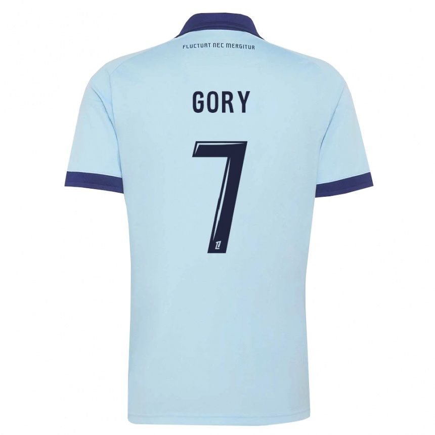 ילדים כדורגל Alimami Gory #7 כחול תירס שחור הרחק ג'רזי 2026/27