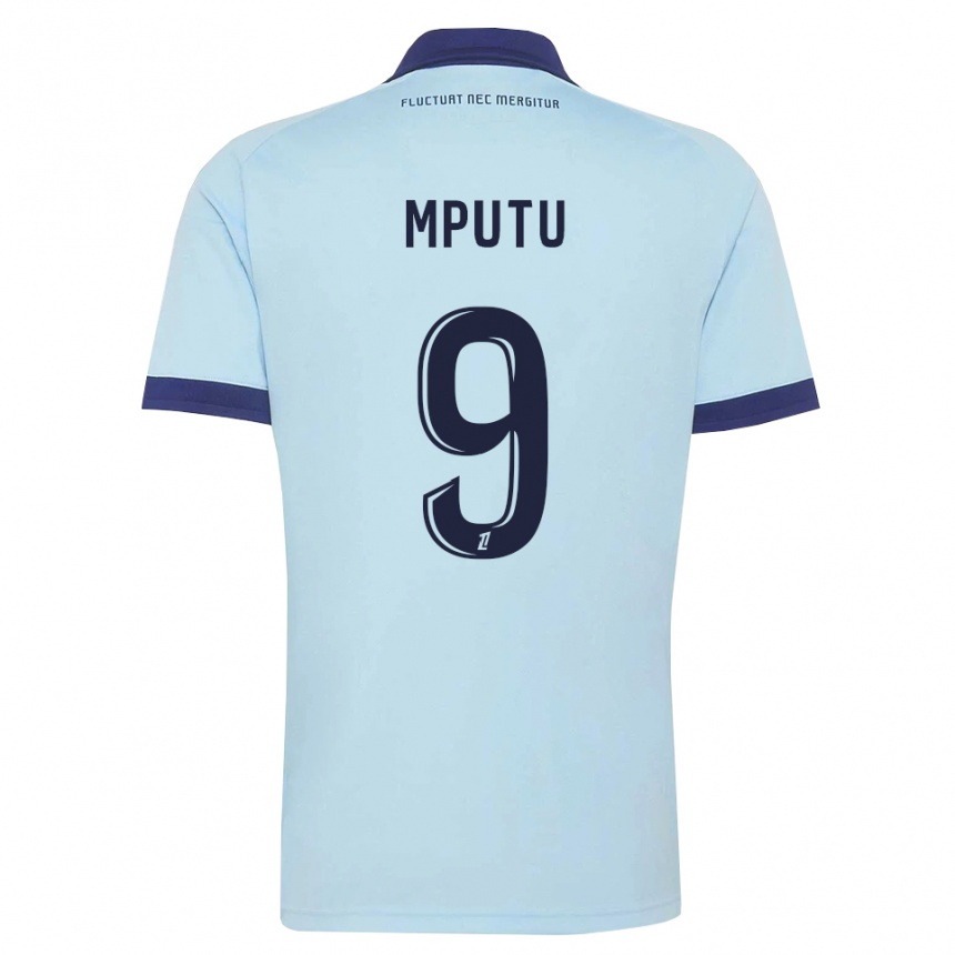 ילדים כדורגל Obed Mputu #9 כחול תירס שחור הרחק ג'רזי 2026/27