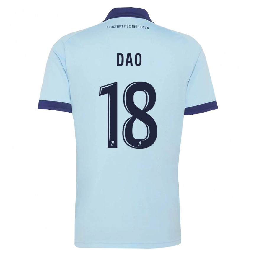 ילדים כדורגל Mohamed Dao #18 כחול תירס שחור הרחק ג'רזי 2026/27