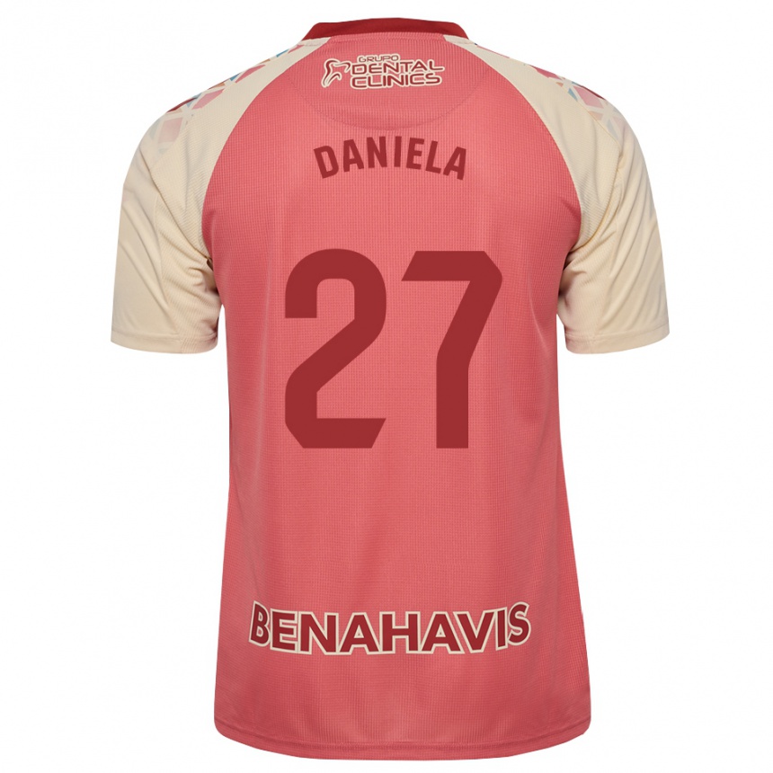 ילדים כדורגל Daniela Sáenz Parra #27 ורוד בהיר אדום כחול הרחק ג'רזי 2026/27