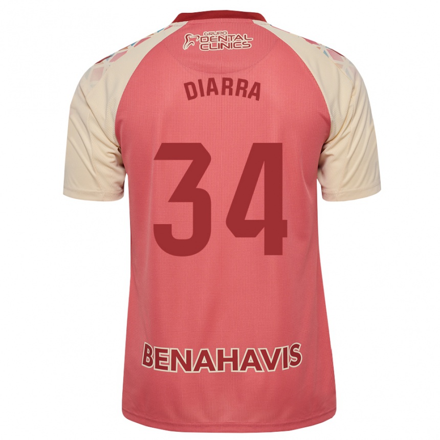 ילדים כדורגל Cherif Diarra #34 ורוד בהיר אדום כחול הרחק ג'רזי 2026/27
