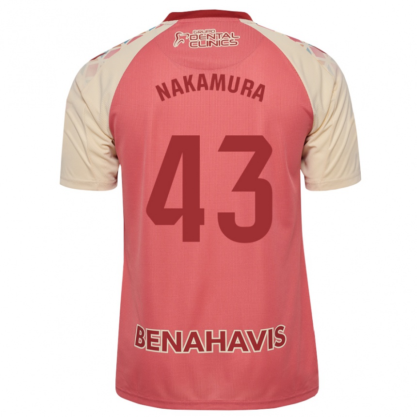 ילדים כדורגל Mare Nakamura #43 ורוד בהיר אדום כחול הרחק ג'רזי 2026/27
