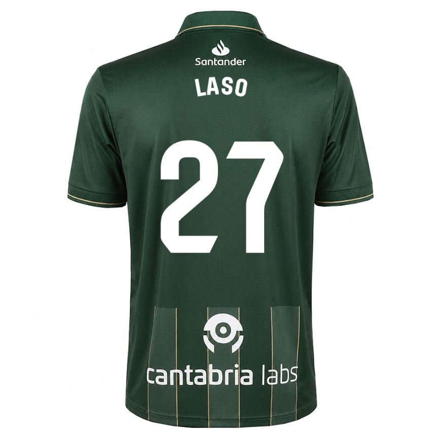 ילדים כדורגל Alejandro Laso #27 אפור כהה לבן הרחק ג'רזי 2026/27