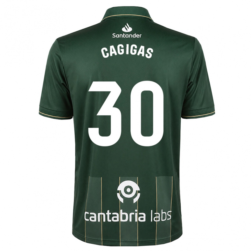 ילדים כדורגל Iván Cagigas #30 אפור כהה לבן הרחק ג'רזי 2026/27