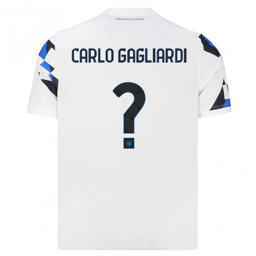 ילדים כדורגל Filippo Carlo Gagliardi #0 לבן אדום כחול הרחק ג'רזי 2026/27