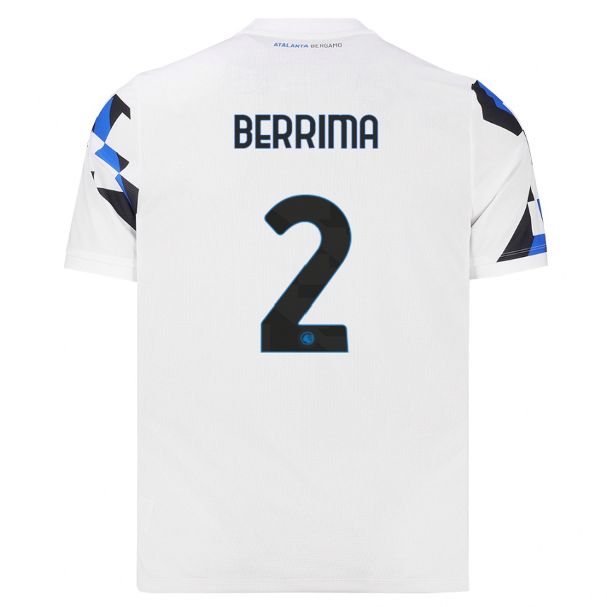 ילדים כדורגל Salim Berrima #2 לבן אדום כחול הרחק ג'רזי 2026/27