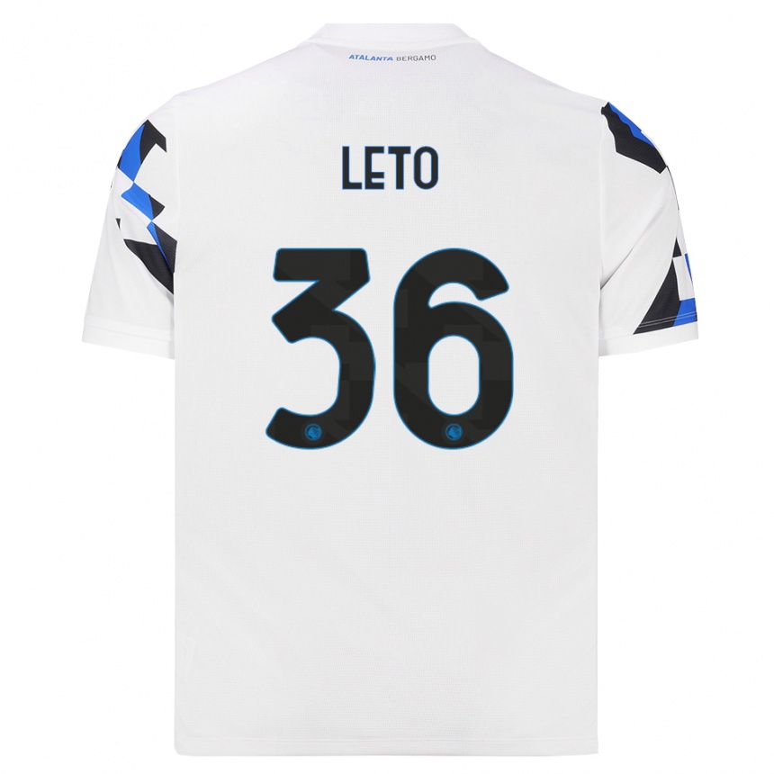 ילדים כדורגל Manuel Leto #36 לבן אדום כחול הרחק ג'רזי 2026/27 ילדים כדורגל Manuel Leto #36 לבן אדום כחול הרחק ג'רזי 2026/27