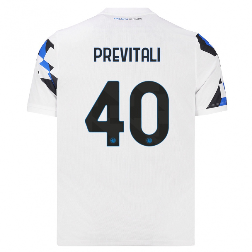 ילדים כדורגל Cristian Previtali #40 לבן אדום כחול הרחק ג'רזי 2026/27