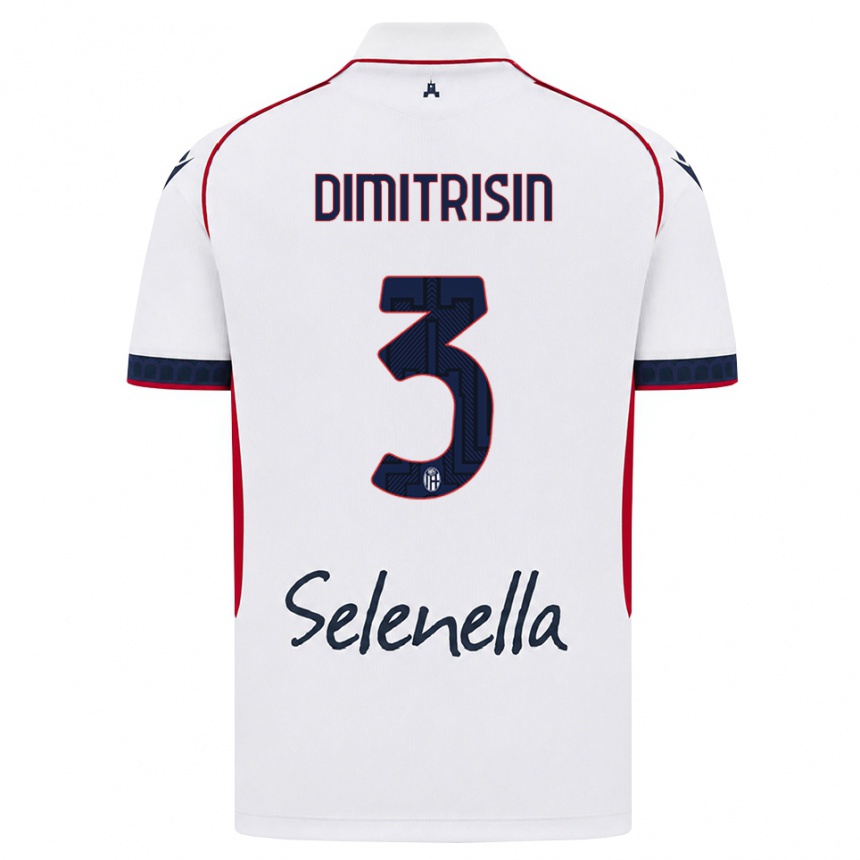 ילדים כדורגל Danila Dimitrișin #3 לבן אדום כחול מלכותי הרחק ג'רזי 2026/27 ילדים כדורגל Danila Dimitrișin #3 לבן אדום כחול מלכותי הרחק ג'רזי 2026/27