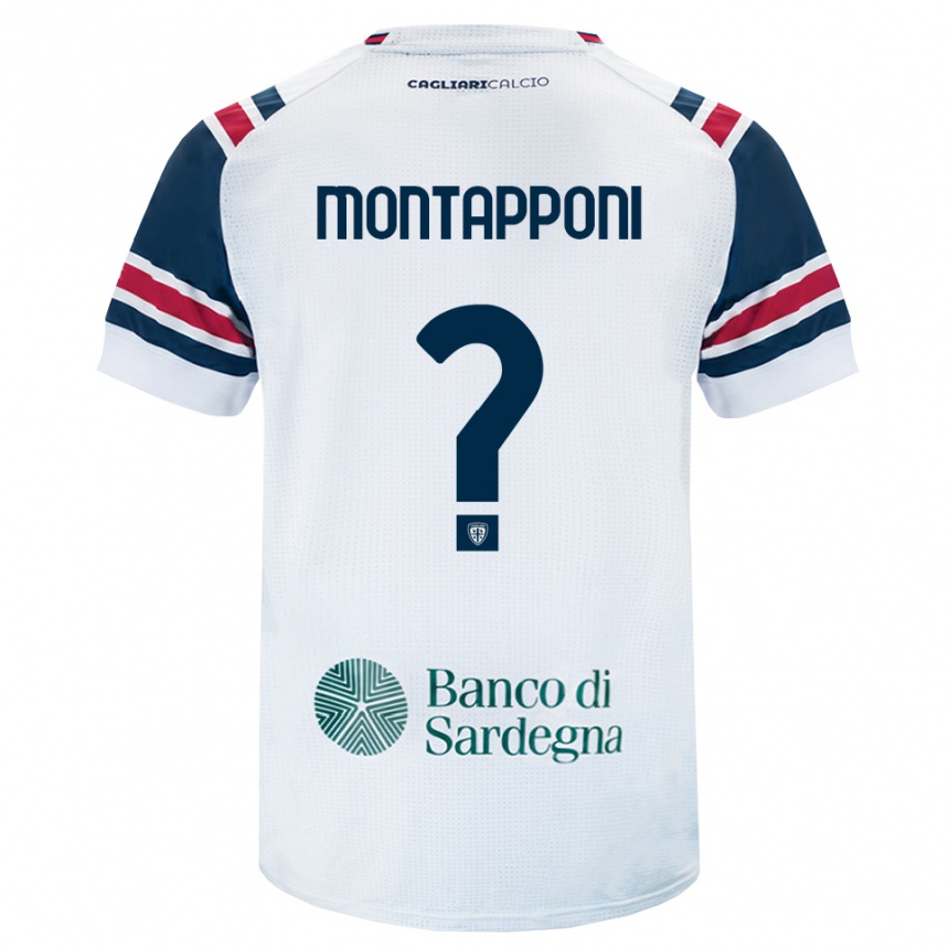 ילדים כדורגל Leonardo Montapponi #0 לבן אדום ירוק הרחק ג'רזי 2026/27