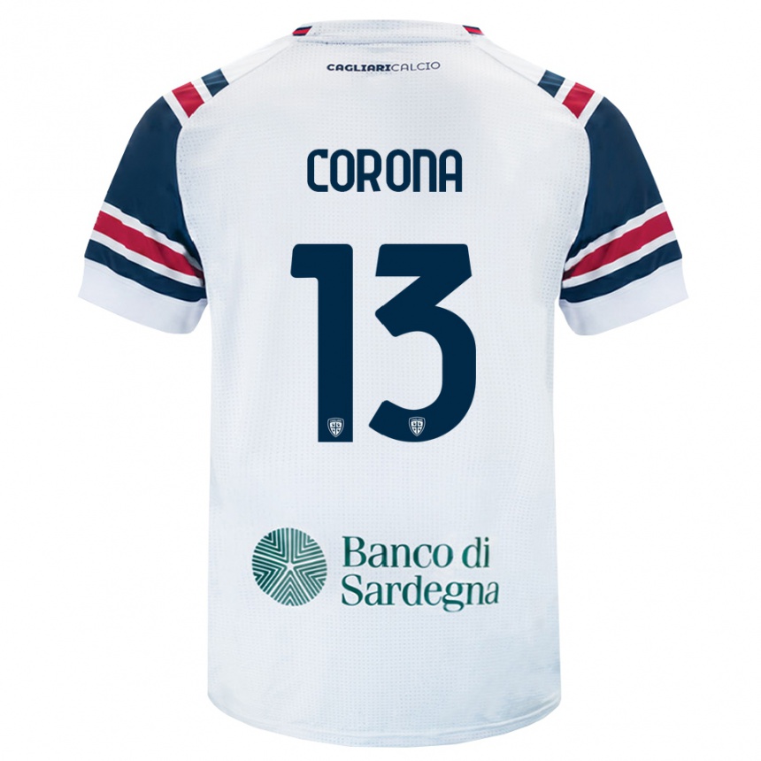 ילדים כדורגל Claudio Corona #13 לבן אדום ירוק הרחק ג'רזי 2026/27