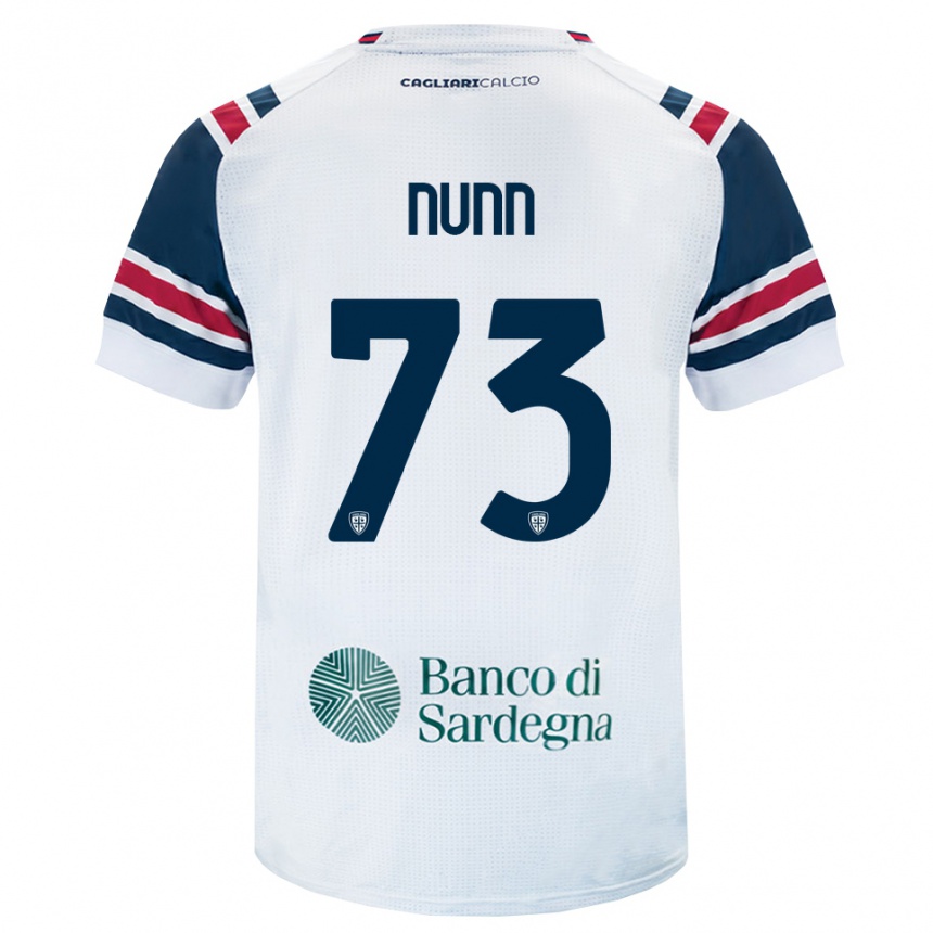 ילדים כדורגל Jack Nunn #73 לבן אדום ירוק הרחק ג'רזי 2026/27