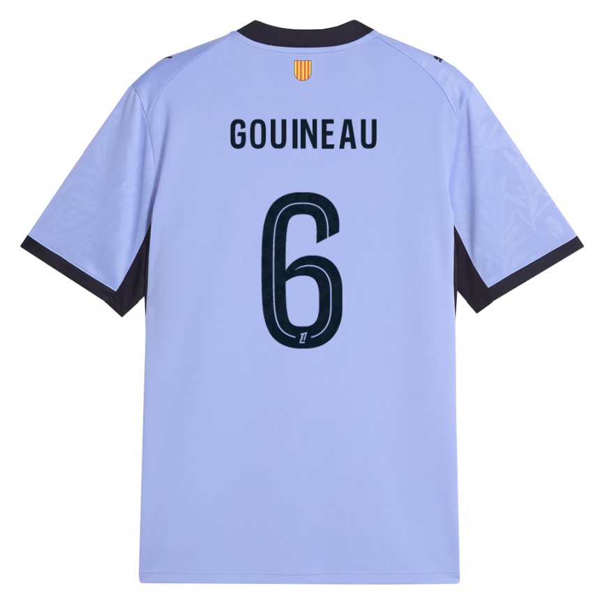 ילדים כדורגל Coline Gouineau #6 שחור לבנדר ג'רזי קיט שלישי 2026/27