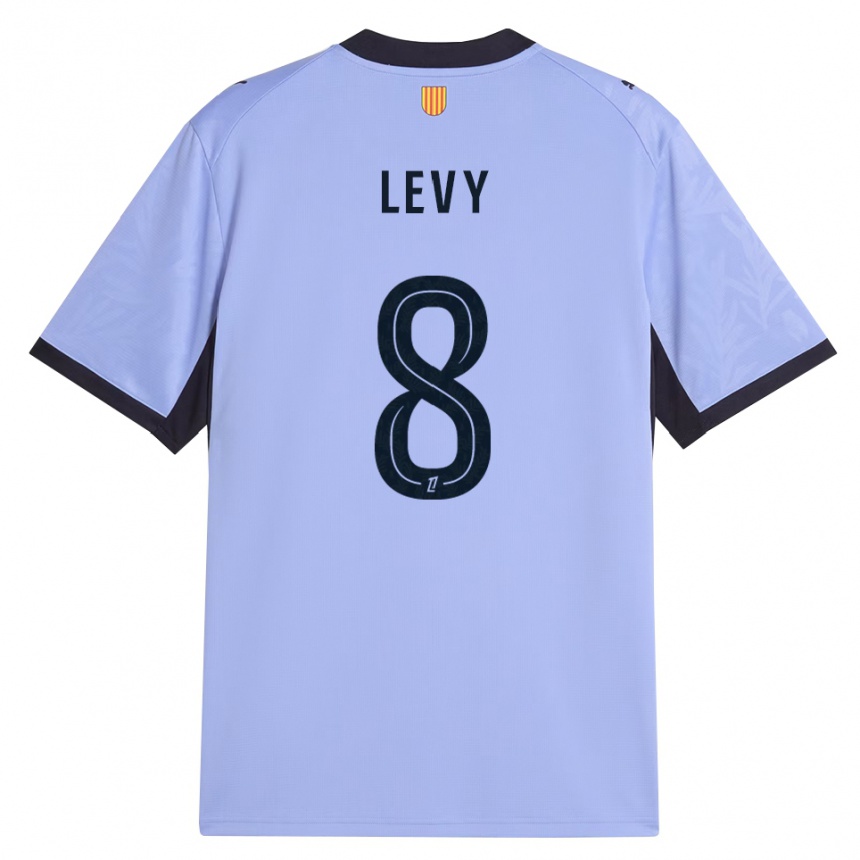 ילדים כדורגל Bradley Levy #8 שחור לבנדר ג'רזי קיט שלישי 2026/27