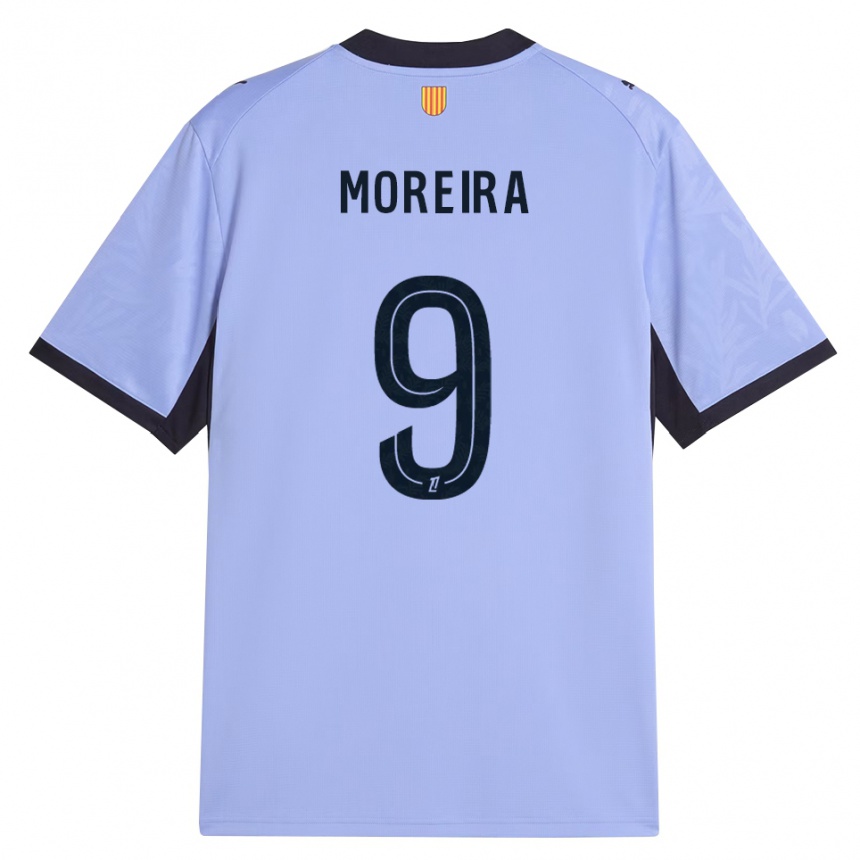 ילדים כדורגל לורי מוריירה #9 שחור לבנדר ג'רזי קיט שלישי 2026/27