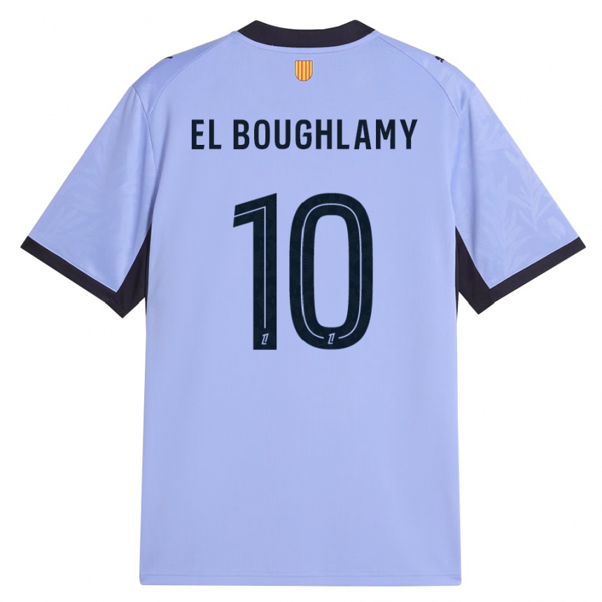 ילדים כדורגל Adam El Boughlamy #10 שחור לבנדר ג'רזי קיט שלישי 2026/27