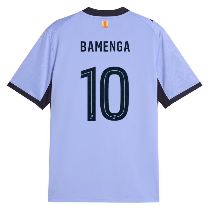 ילדים כדורגל Naomie Bamenga #10 שחור לבנדר ג'רזי קיט שלישי 2026/27