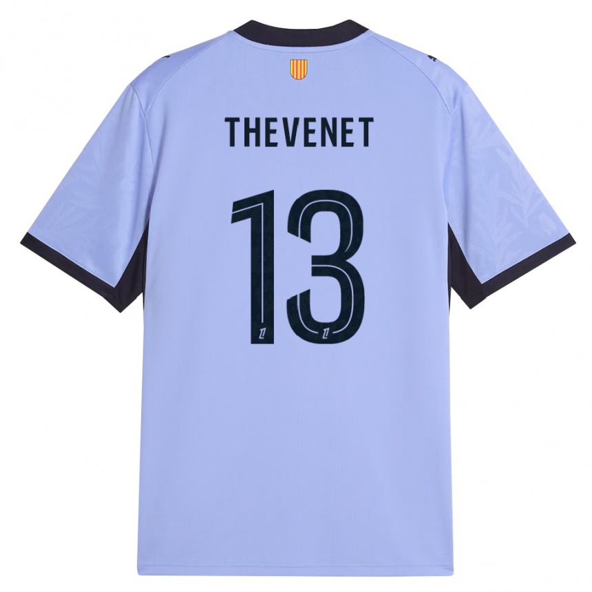 ילדים כדורגל Maxence Thevenet #13 שחור לבנדר ג'רזי קיט שלישי 2026/27