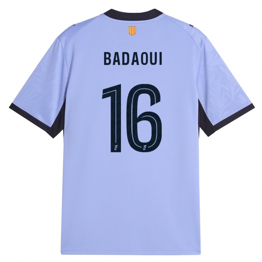 ילדים כדורגל Yassine Badaoui #16 שחור לבנדר ג'רזי קיט שלישי 2026/27
