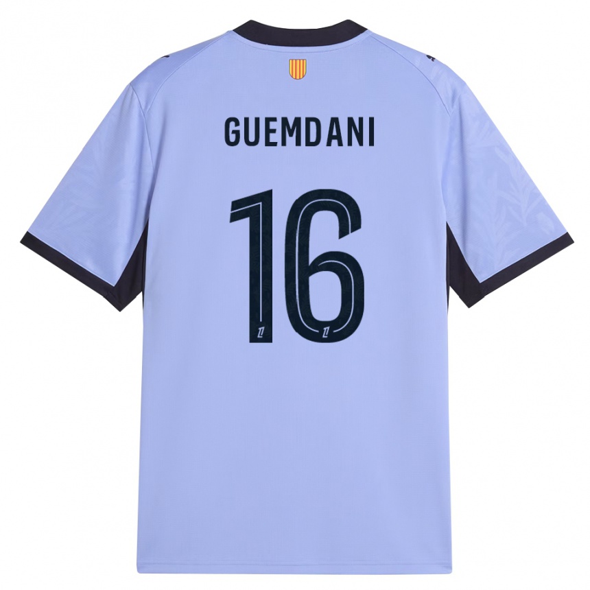 ילדים כדורגל Ivan Guemdani #16 שחור לבנדר ג'רזי קיט שלישי 2026/27