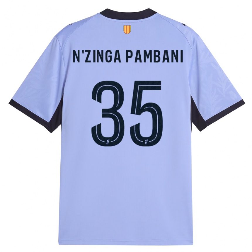ילדים כדורגל Pladi N'zinga Pambani #35 שחור לבנדר ג'רזי קיט שלישי 2026/27