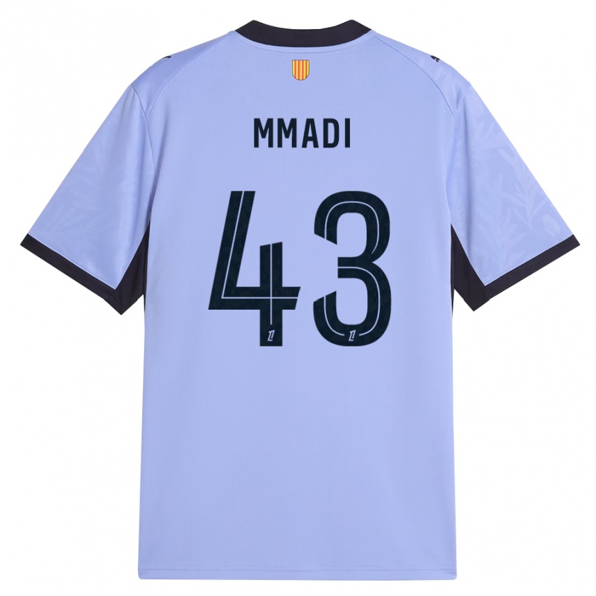 ילדים כדורגל Tadjidine Mmadi #43 שחור לבנדר ג'רזי קיט שלישי 2026/27