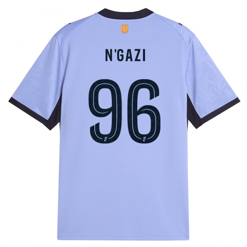 ילדים כדורגל Chloé N'gazi #96 שחור לבנדר ג'רזי קיט שלישי 2026/27