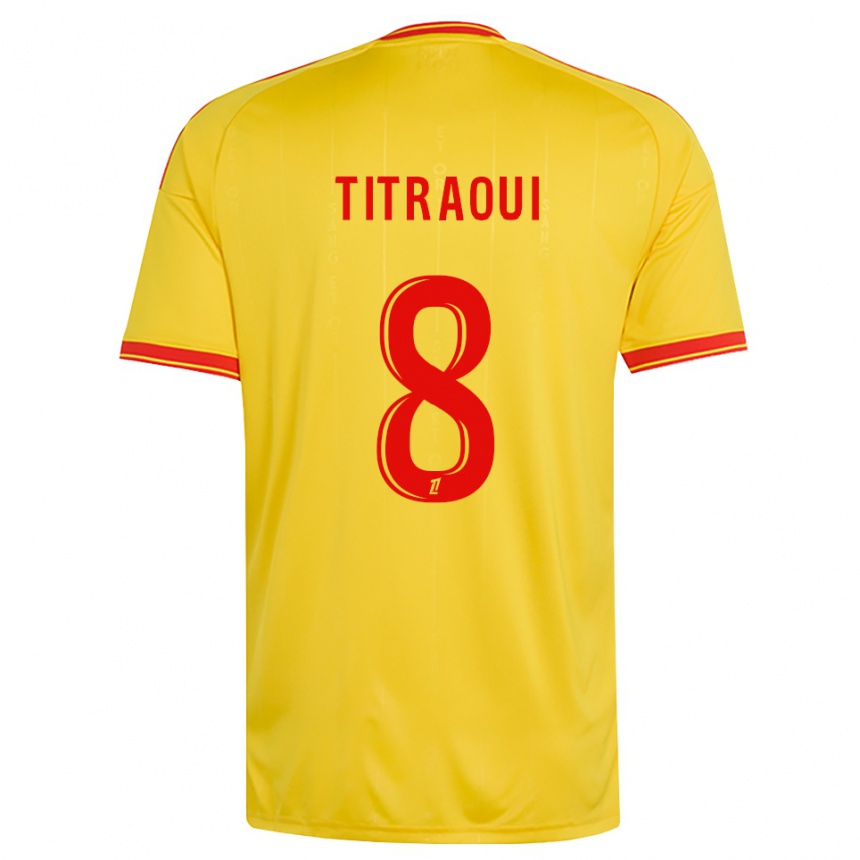 גברים כדורגל Yacine Titraoui #8 זהב כתום אדום ג'רזי ביתית 2026/27