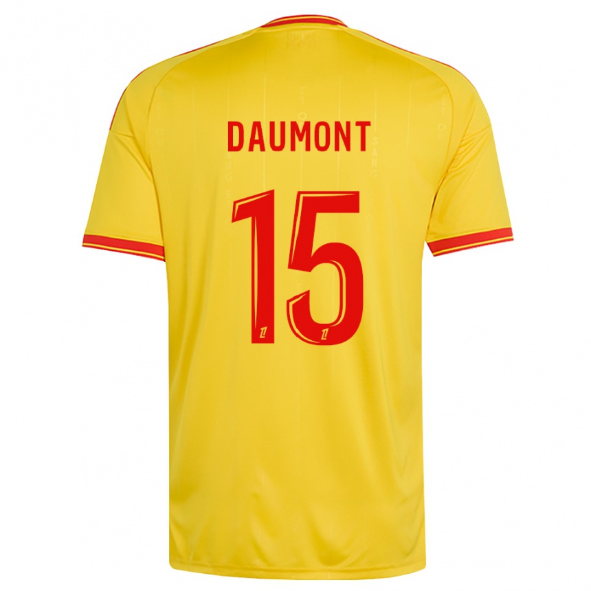 גברים כדורגל Camille Daumont #15 זהב כתום אדום ג'רזי ביתית 2026/27