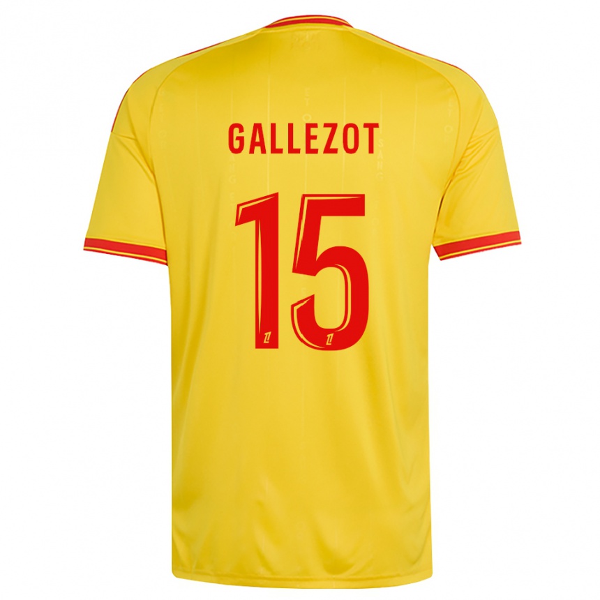 גברים כדורגל Tim Gallezot #15 זהב כתום אדום ג'רזי ביתית 2026/27