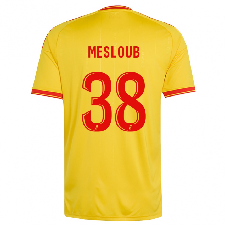 גברים כדורגל Mezian Mesloub #38 זהב כתום אדום ג'רזי ביתית 2026/27
