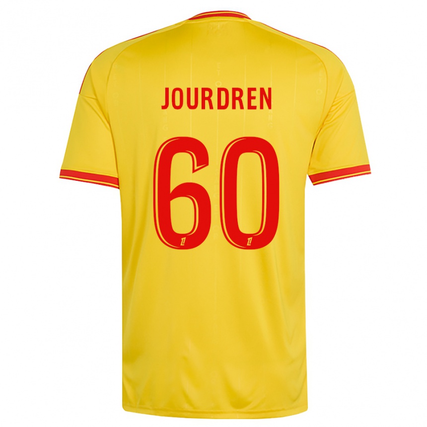 גברים כדורגל Ilan Jourdren #60 זהב כתום אדום ג'רזי ביתית 2026/27 גברים כדורגל Ilan Jourdren #60 זהב כתום אדום ג'רזי ביתית 2026/27