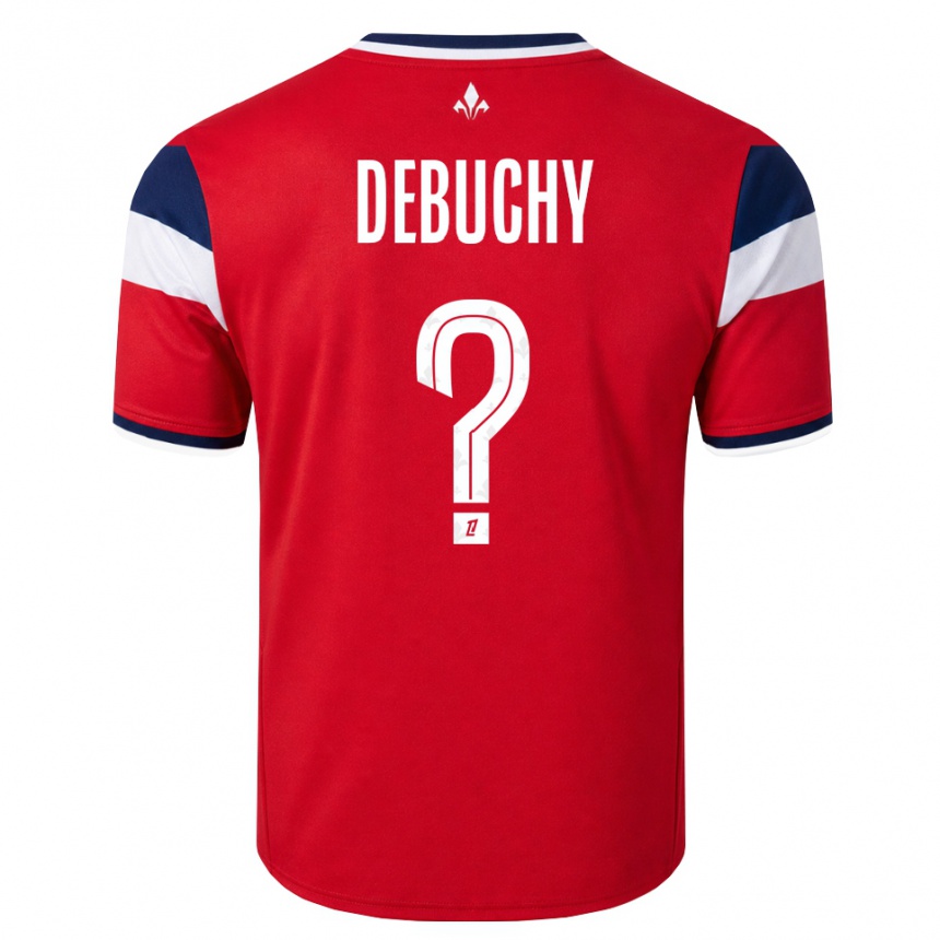 גברים כדורגל Lukas Debuchy #0 אדום לבן כחול מלכותי ג'רזי ביתית 2026/27