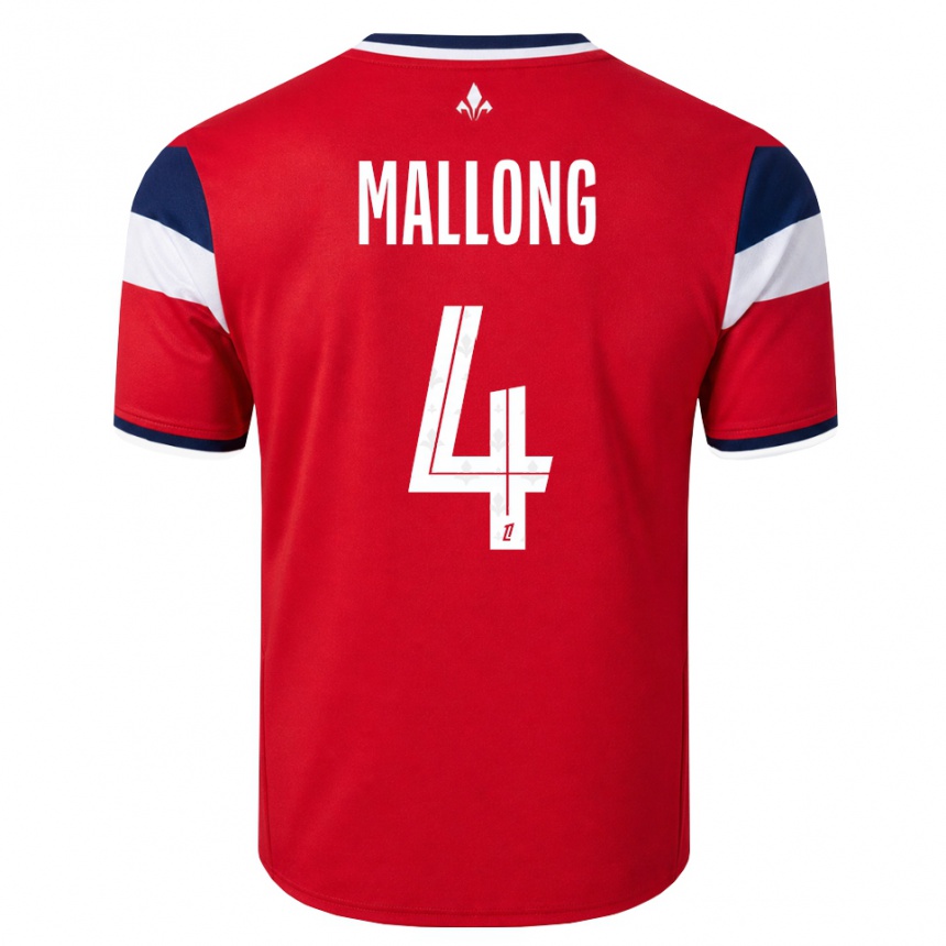 גברים כדורגל Raphaël Mallong #4 אדום לבן כחול מלכותי ג'רזי ביתית 2026/27