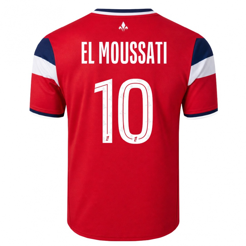 גברים כדורגל Redouane El Moussati #10 אדום לבן כחול מלכותי ג'רזי ביתית 2026/27