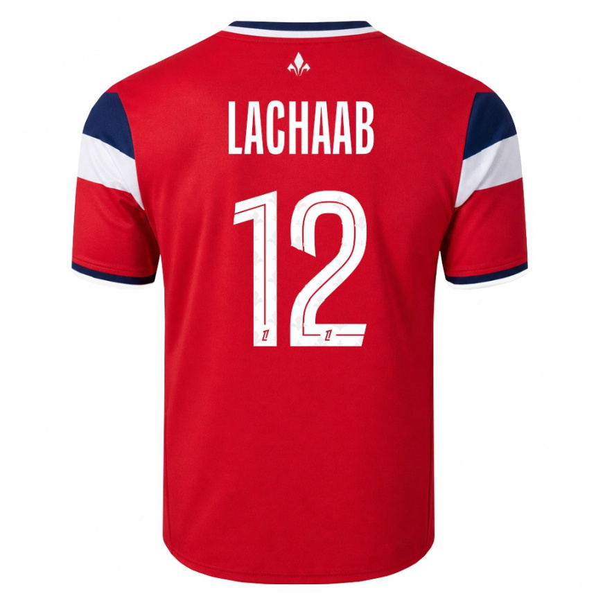 גברים כדורגל Younes Lachaab #12 אדום לבן כחול מלכותי ג'רזי ביתית 2026/27 גברים כדורגל Younes Lachaab #12 אדום לבן כחול מלכותי ג'רזי ביתית 2026/27