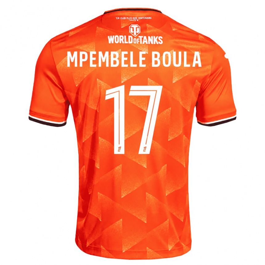 גברים כדורגל Exaucé Mpembele Boula #17 כתום לבן שחור ג'רזי ביתית 2026/27