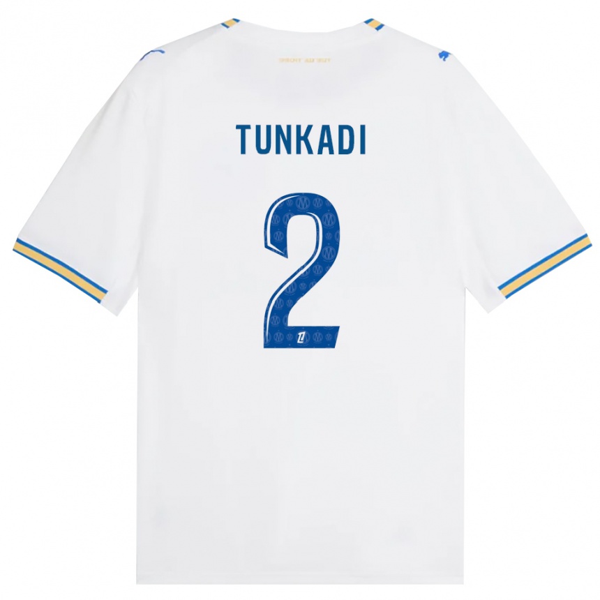 גברים כדורגל Alexandre Tunkadi #2 כחול דודג' לבן ג'רזי ביתית 2026/27